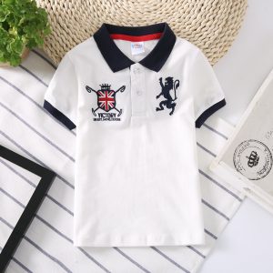 Camisa Polo Infantil para Niño | Azul Básico | Tallas 100-150 cm | Ropa Cómoda para Colegio y Diario | TiendasFR