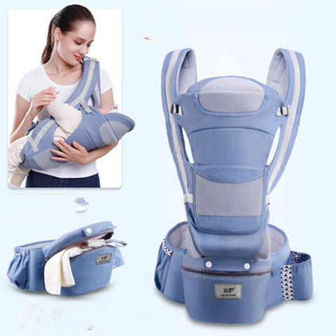 Portabebés Ergonómico 3 en 1 | Canguro Frontal y Espalda | Azul | Para Bebés 0-24 Meses | TiendasFR - Imagen 6