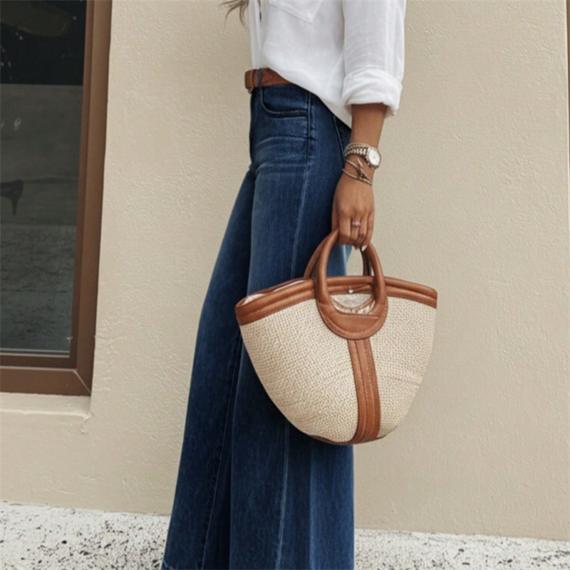 Jeans de Pierna Ancha y Tiro Alto con Efecto Arrastre | Pantalón Vaquero Estilo New York | Moda 2026 - Imagen 4