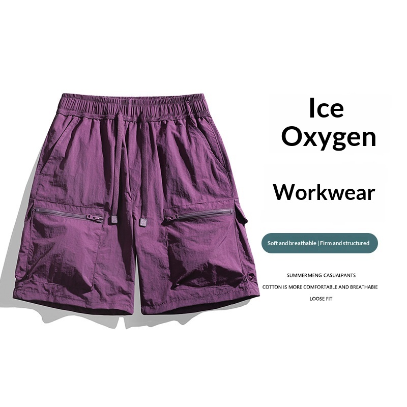 Shorts de Trabajo de Seda de Hielo para Hombre | American Workwear Ligero para Verano - Imagen 3