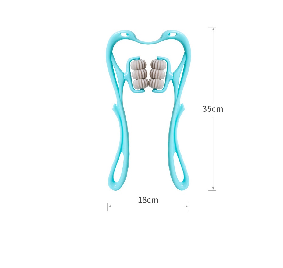 Masajeador de Cuello de 6 Ruedas | Rodillo Manual Multifuncional | Alivia Dolores y Tensión Muscular | TiendasFR - Imagen 4