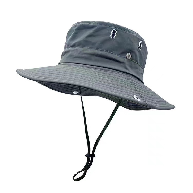 Sombrero Tipo Cubo Ajustable para Hombre | Bucket Hat Verde Militar Primavera-Verano - Imagen 4