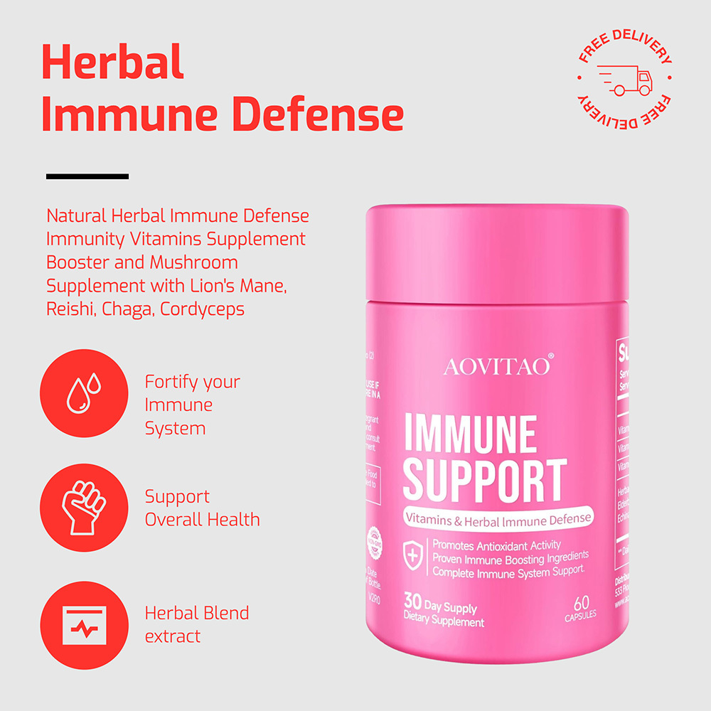 Immune Support - Hongos y Vitaminas | 60 Cápsulas | Defensas Naturales | Melena de León, Reishi, Chaga | TiendasFR - Imagen 4