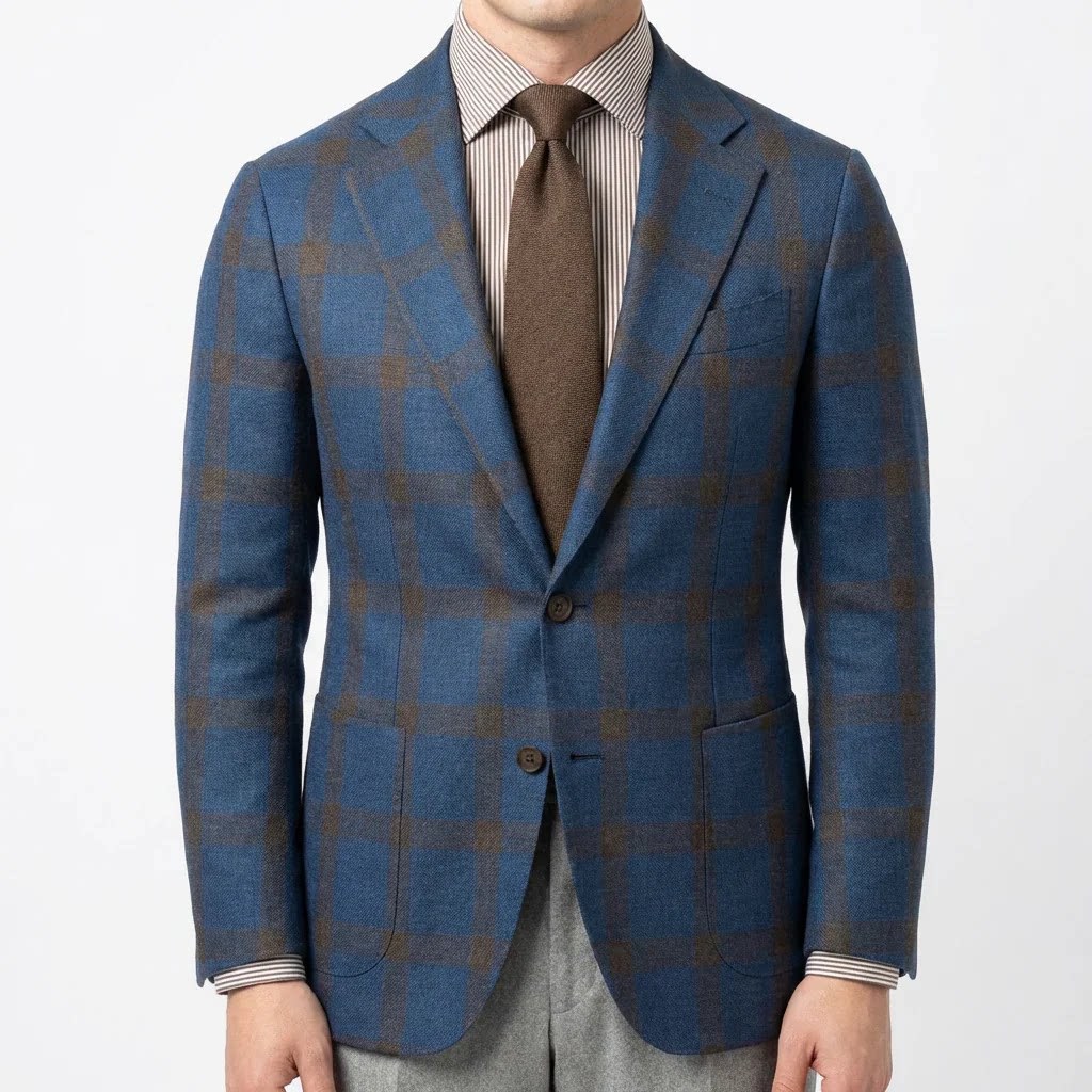 Chaqueta Informal de Cuadros para Hombre | Estampado Digital Casual y Moderno - Imagen 9
