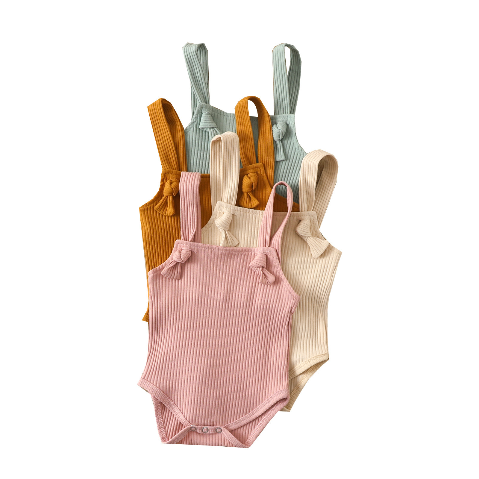 Pelele de Algodón para Bebé | Beige | Tallas 60-100 cm | Mono Suave y Cómodo para Recién Nacido | TiendasFR - Imagen 4
