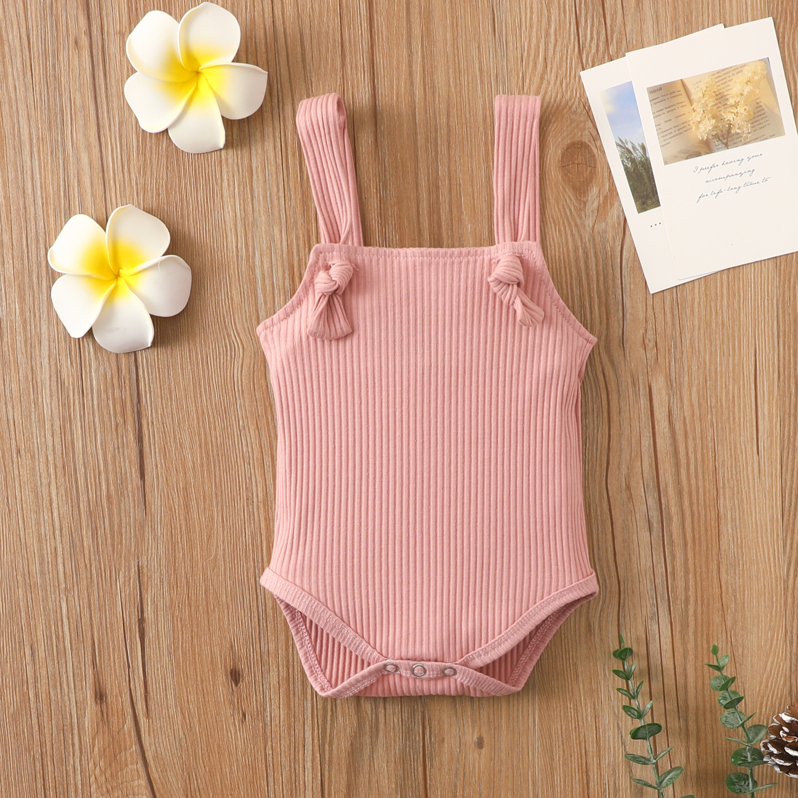 Pelele de Algodón para Bebé | Beige | Tallas 60-100 cm | Mono Suave y Cómodo para Recién Nacido | TiendasFR - Imagen 6