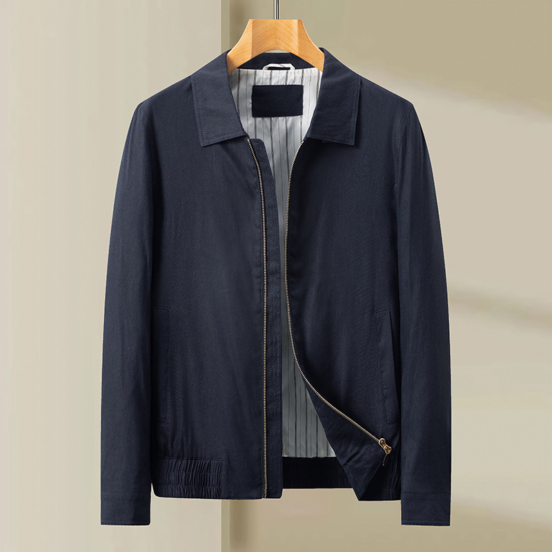 Chaqueta de Lino con Solapa para Hombre | Ligera y Elegante | Primavera-Verano 2026 - Imagen 3