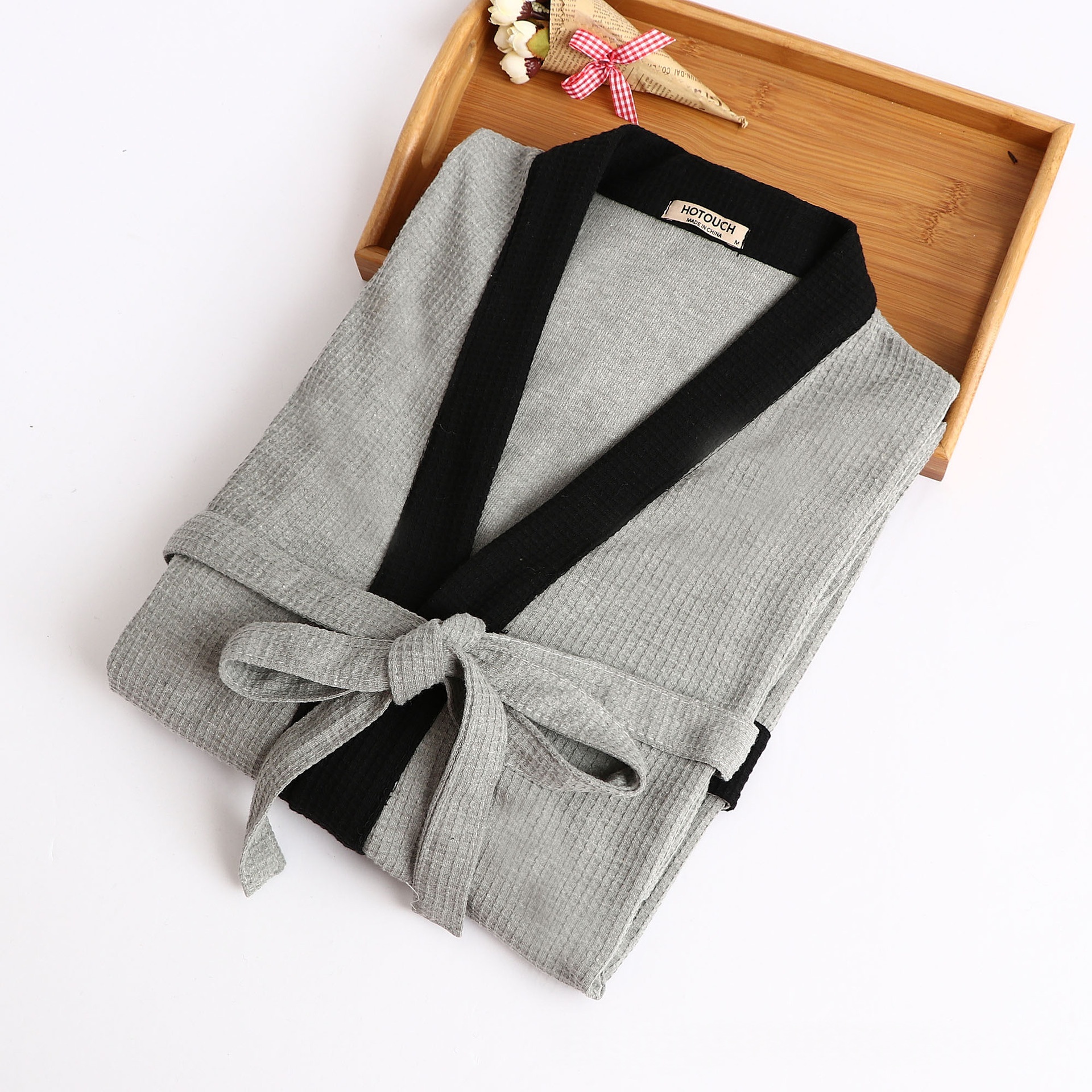 Camisón de Tejido de Gofres para Hombre | Informal y Moderno para Estar en Casa - Imagen 5