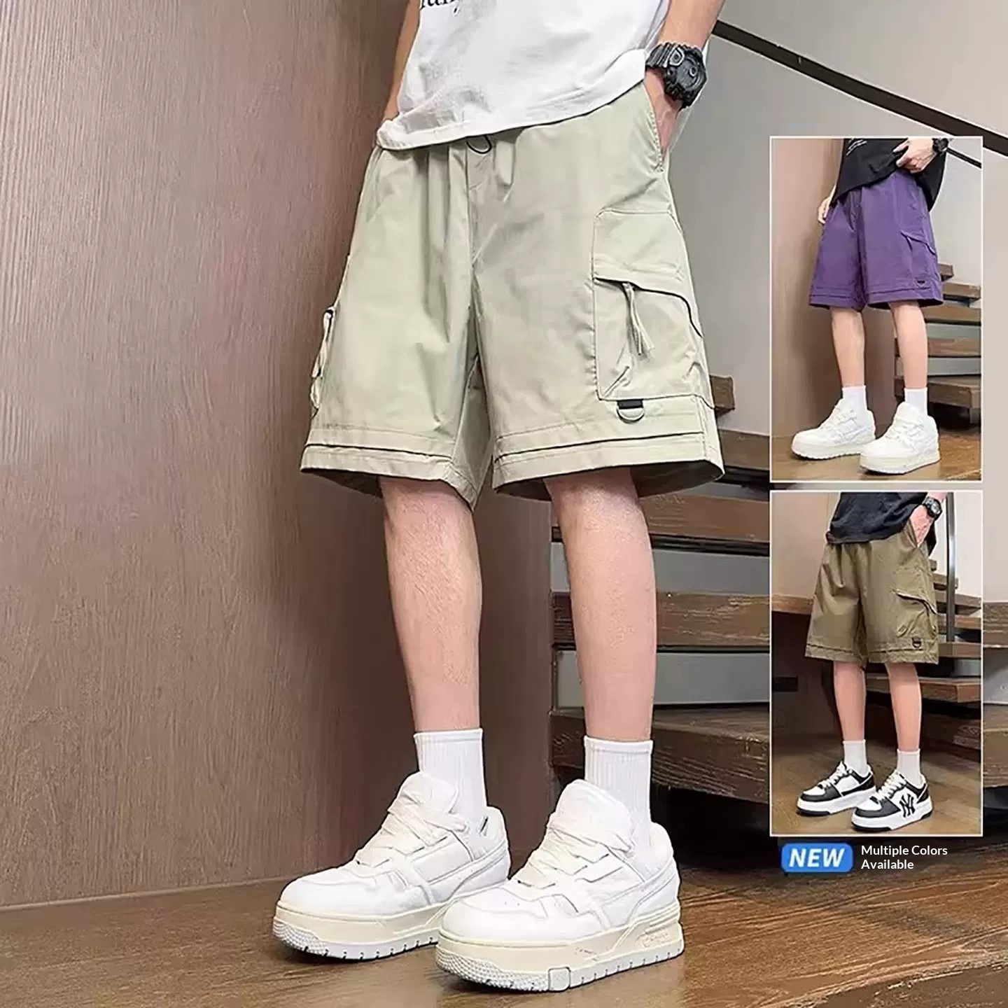 Shorts Deportivos Estilo Americano Vintage para Hombre | Cómodos y Casuales para Verano - Imagen 6