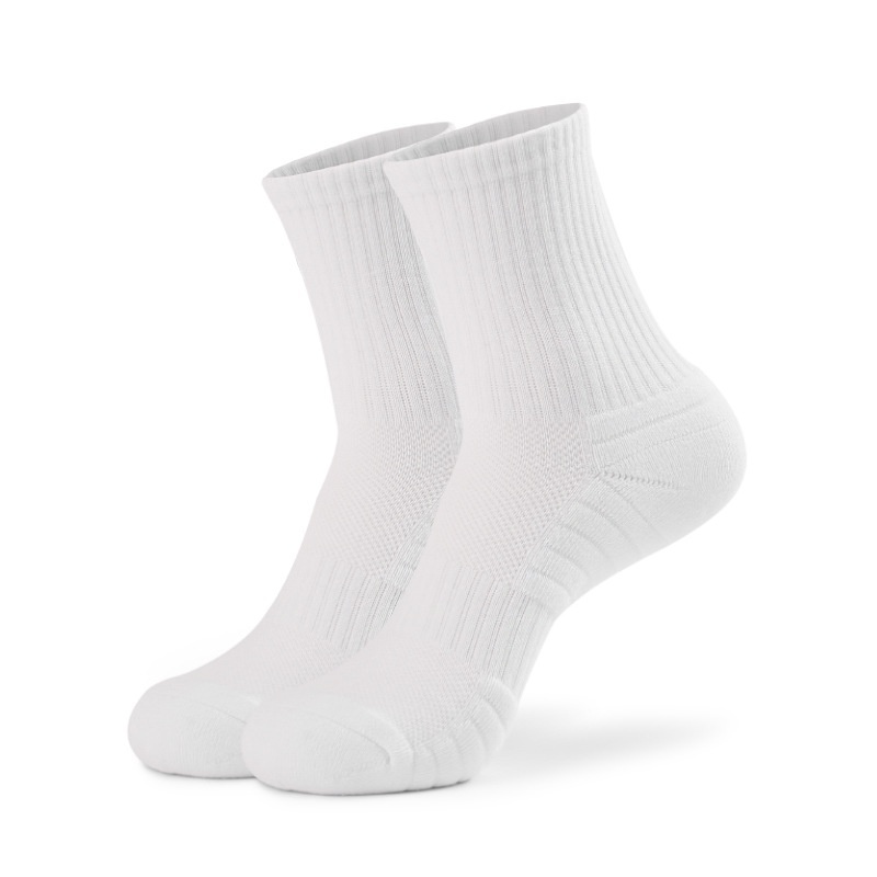 Calcetines Deportivos de Algodón Puro con Suela Reforzada | Baloncesto y Entrenamiento | Talla Única - Imagen 2