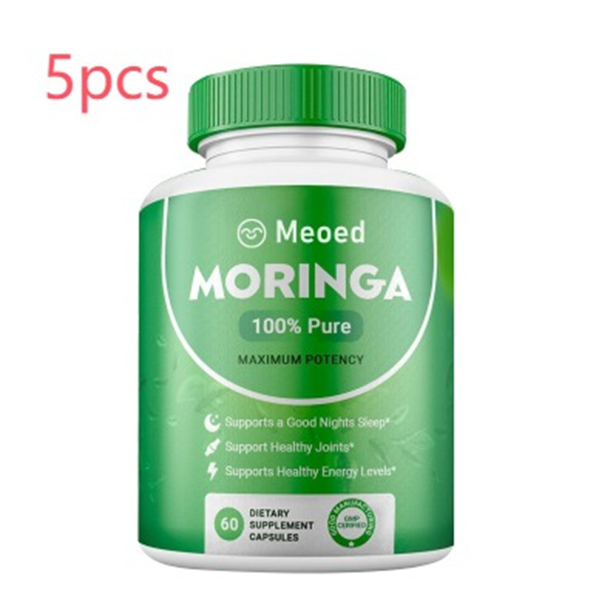 Moringa 100% Pura | Cápsulas Naturales | Apoyo Energía y Bienestar | Alta Potencia | TiendasFR - Imagen 5