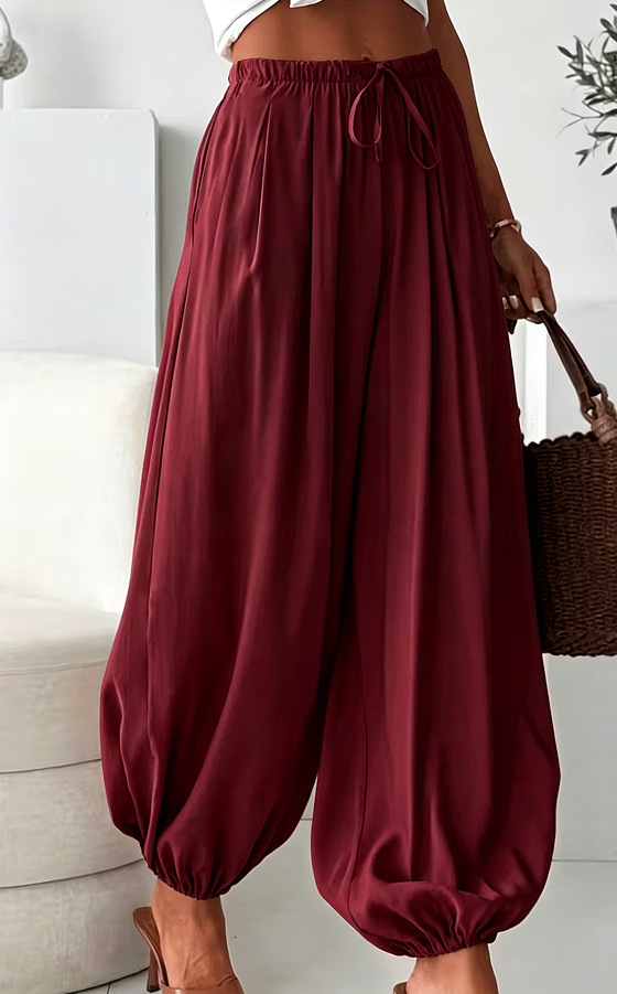 Pantalones de Verano con Cintura Elástica para Mujer | Largo hasta el Tobillo | Cómodos y Frescos - Imagen 3