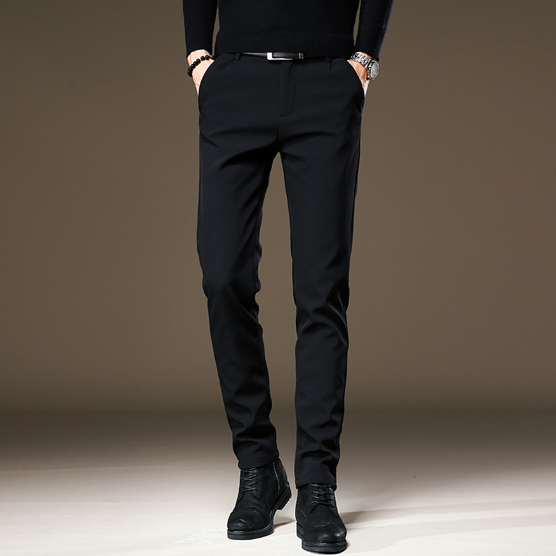 Pantalones de Vestir de Alta Gama sin Arrugas para Hombre | Corte Ajustado Perna Cónica - Imagen 5