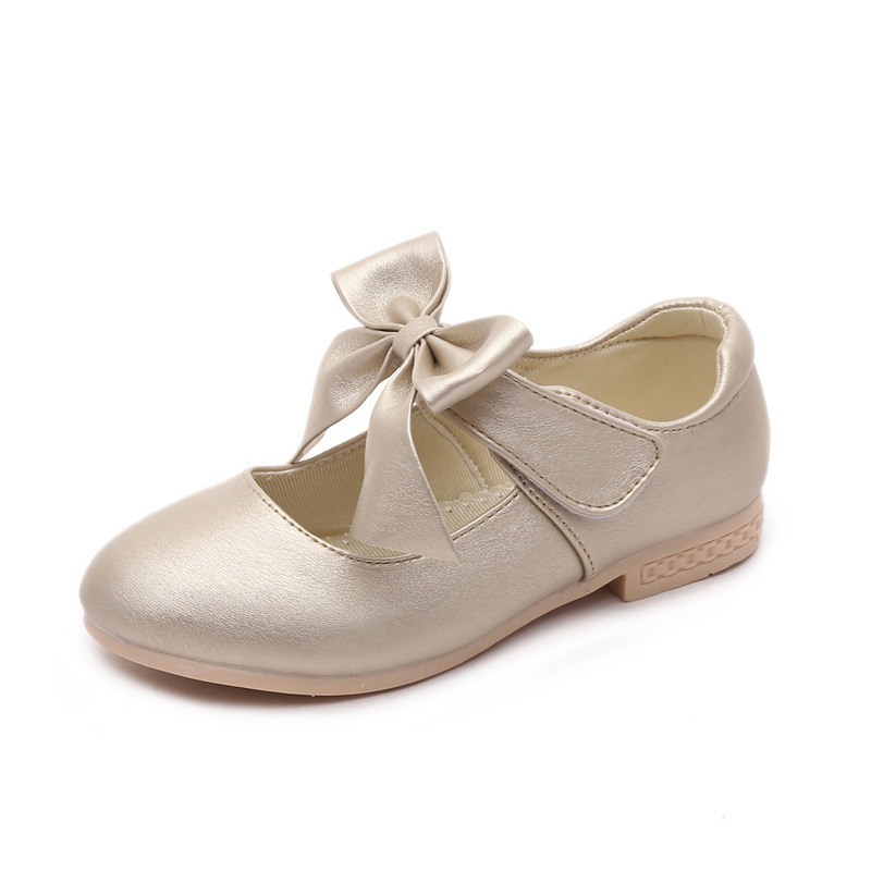Zapatos de Princesa con Lazo para Niña | Dorados | Tallas 26-36 | Elegantes para Comunión y Bodas | TiendasFR - Imagen 2