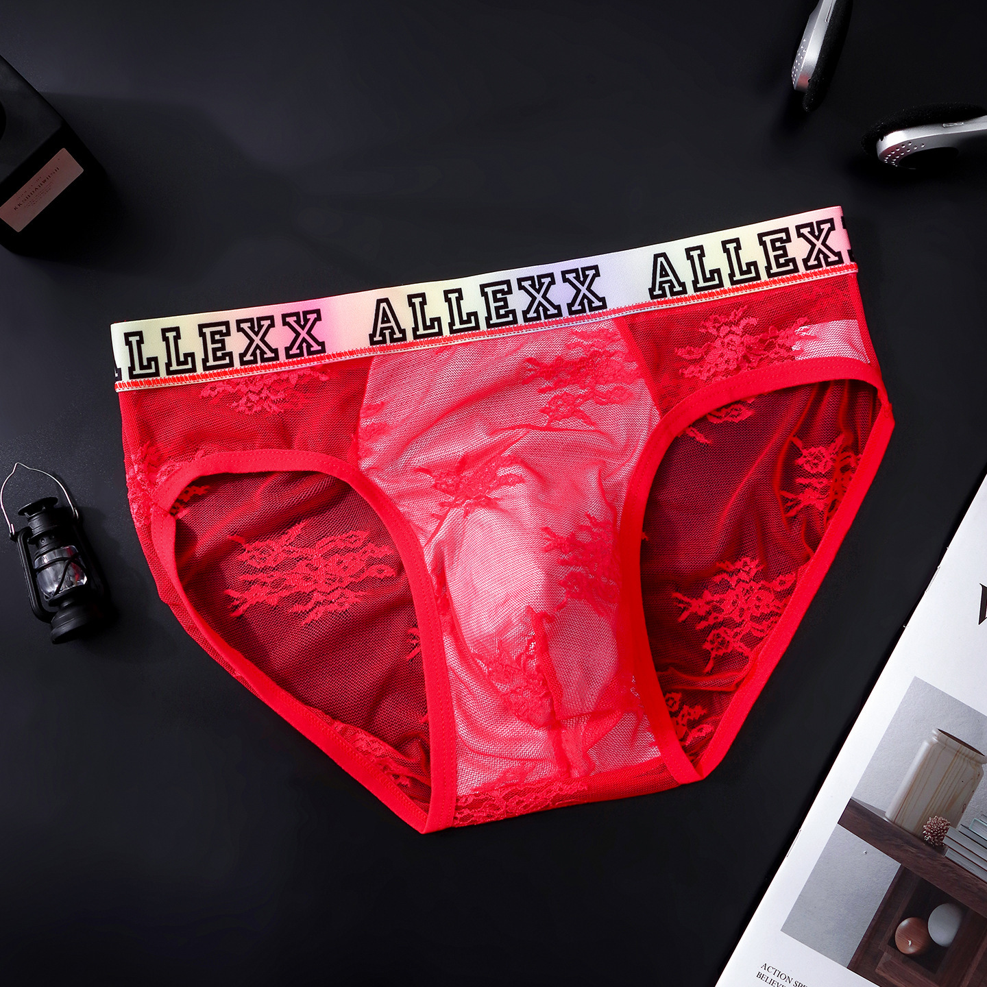 Ropa Interior Ultrafina con Bloques de Color y Letras | Moderna y Cómoda para Hombre - Imagen 2