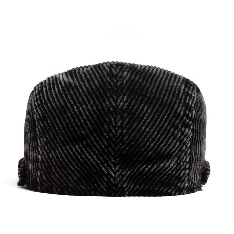 Boina Vintage de Pana Ajustable para Hombre | Informal y Elegante en Negro - Imagen 5